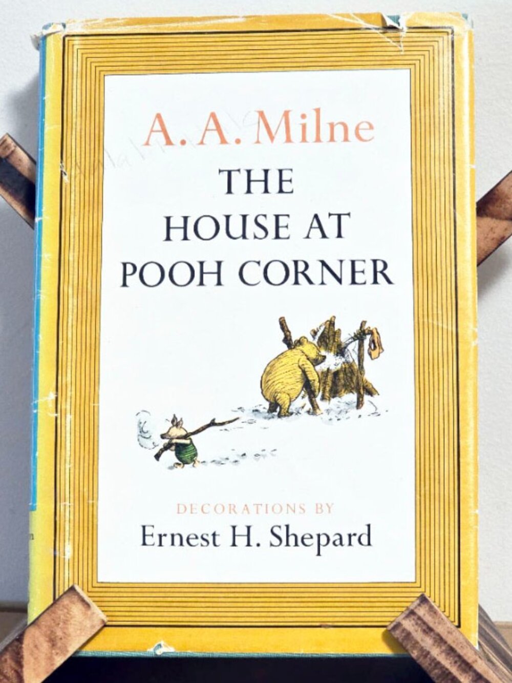 Vintage Winnie the Pooh Book 1961 House at Pooh Corner Classic Illustrated Milne